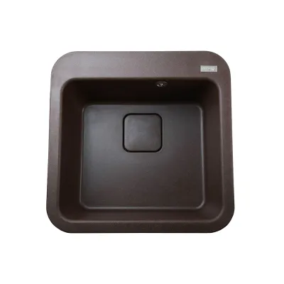 Гранітна мийка Globus Lux BARBORA 510x510-А0006, коричневий